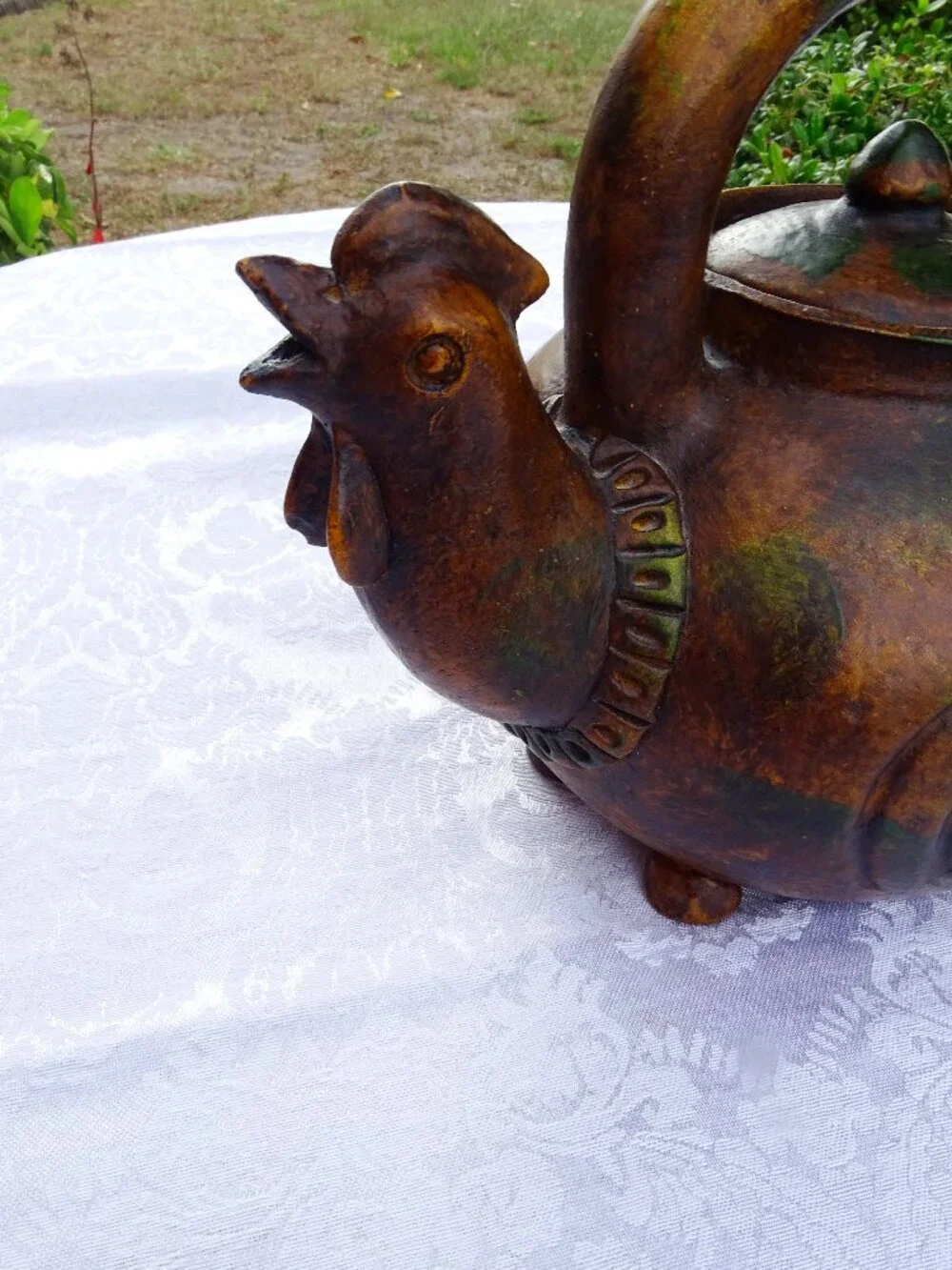 Rustic Rooster Coffee Teapot